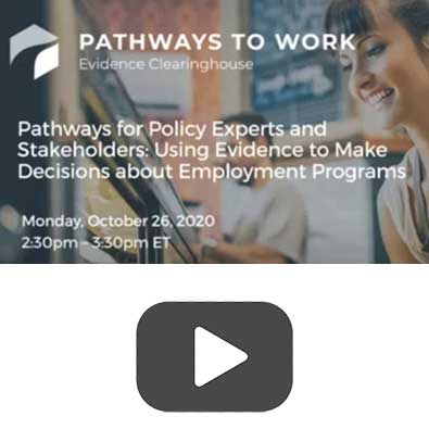 Using Evidence to Make Decisions about Employment Programs