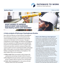 Download What Works to Improve Employment and Earnings for People with Low Incomes