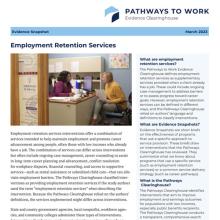 Download Employment Retention Services