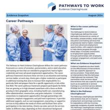 Download Career Pathways Evidence Snapshot